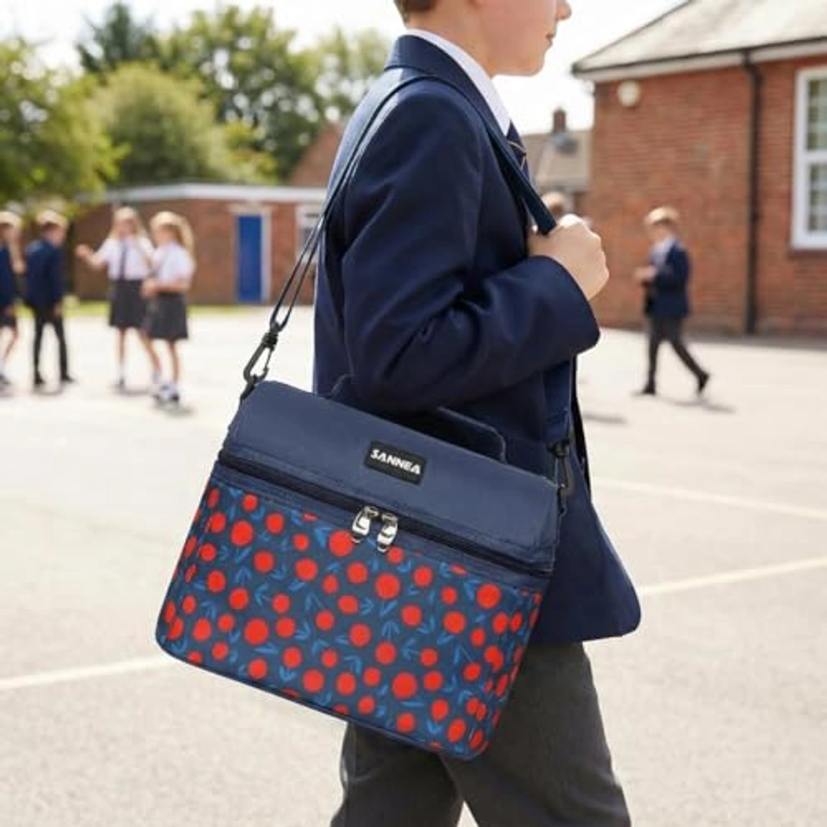 Insulated Thermal Lunch Bag for Hot and Cold Food Storage -