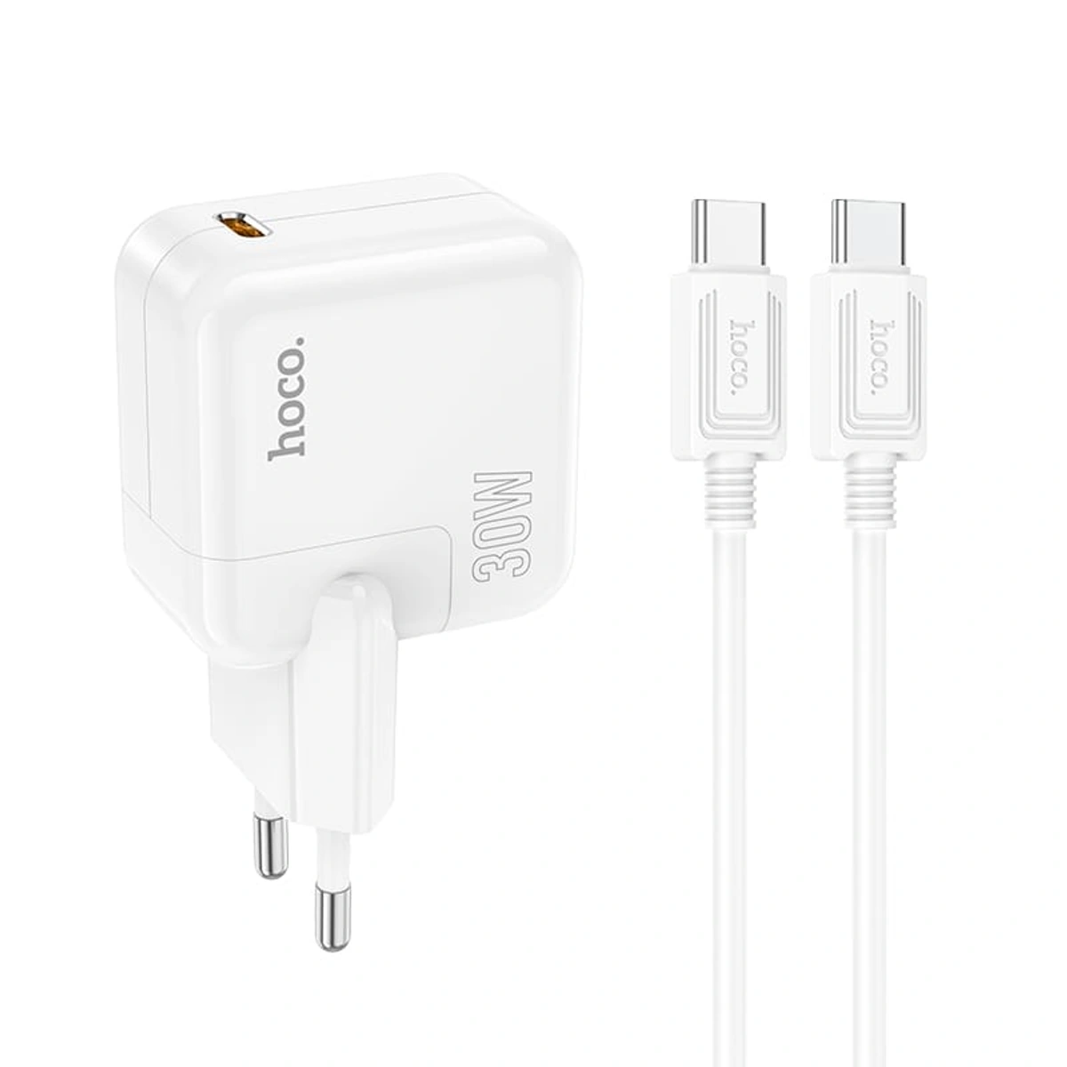 شاحن هوكو C112A قدرة 30 وات Type-C - أبيض