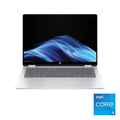 لابتوب إتش بي أومني بوك 5 فليب - Core i5-1334U - 8GB - 512GB SSD - شاشة 14 بوصة 2K لمس - فضي جليدي