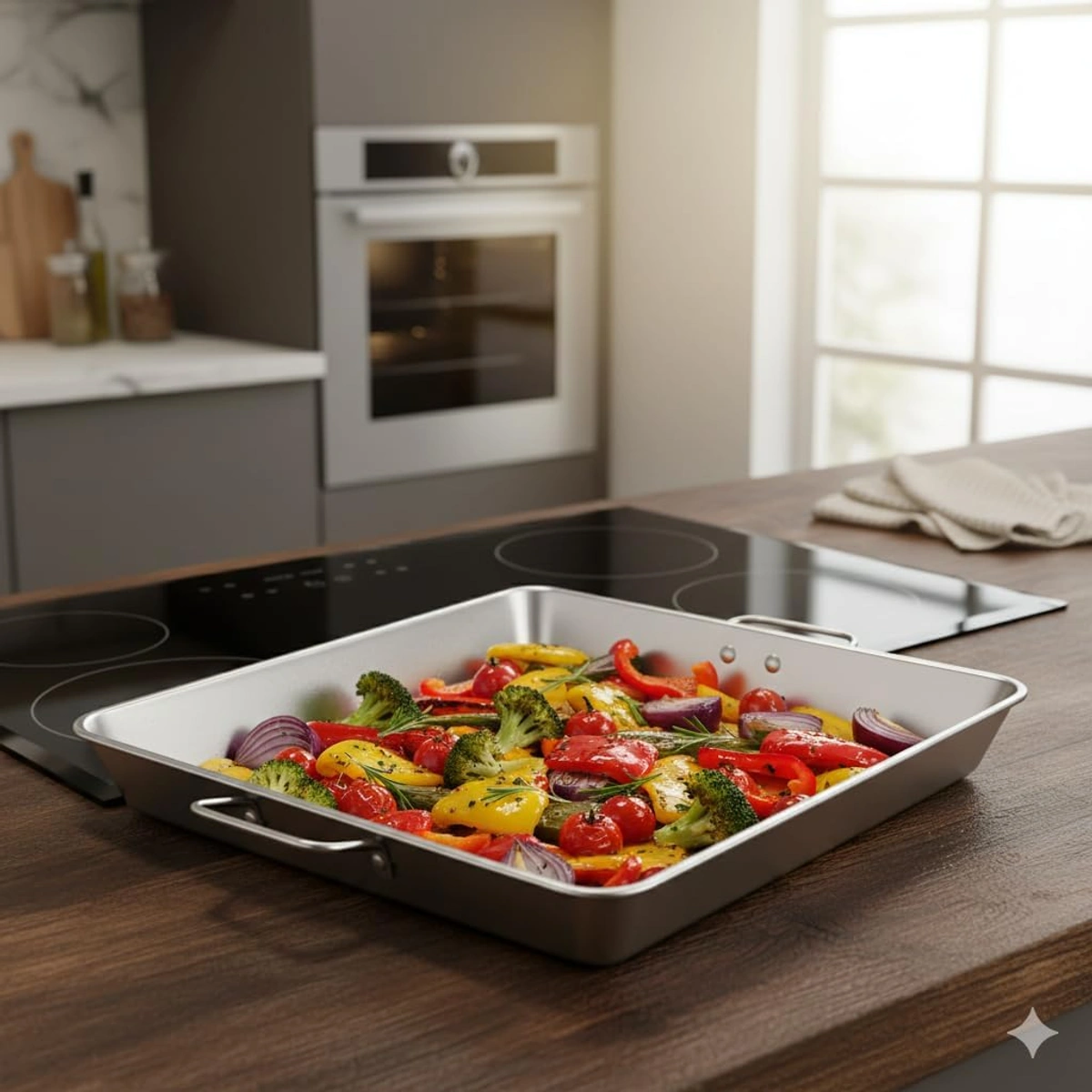 صينية فرن ستانليس ستيل - 30 سم - DD-506