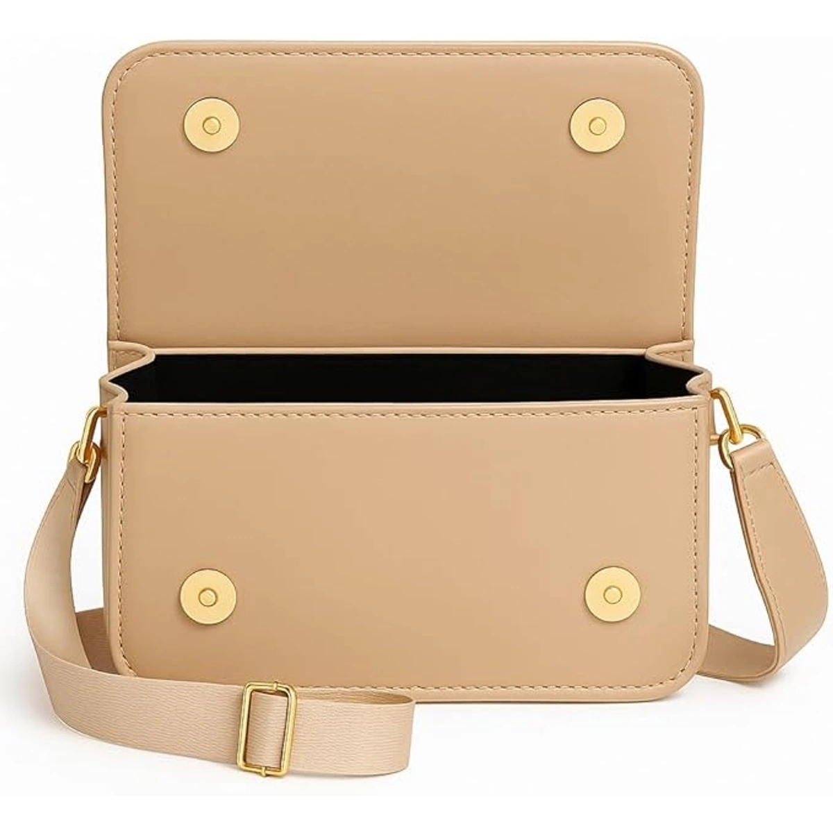 شنطة كروس صغيرة حريمي جلد صناعي مع حزام قابل للتعديل