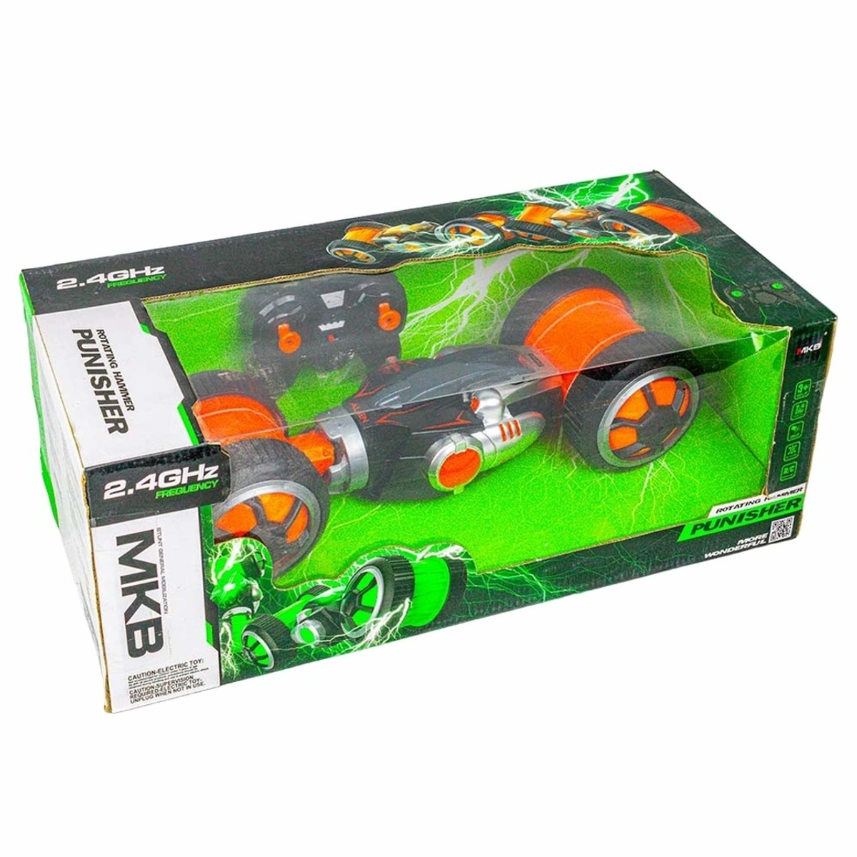 Punisher Orange 4-Channel Stunt Car 615 - 2.4GHz Remote Control