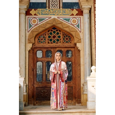 كيمونو ماكسي بطبعة باتشورك من كارينا 58792