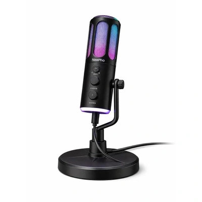 ميكروفون بودكاست نيفو بخاصية إلغاء الضوضاء النشط وإضاءة - NP-M01