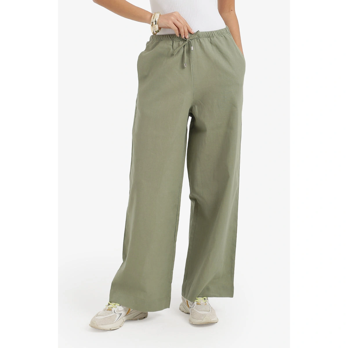 بنطلون لاونج واسع حريمي بولي أميد من كارينا 58705