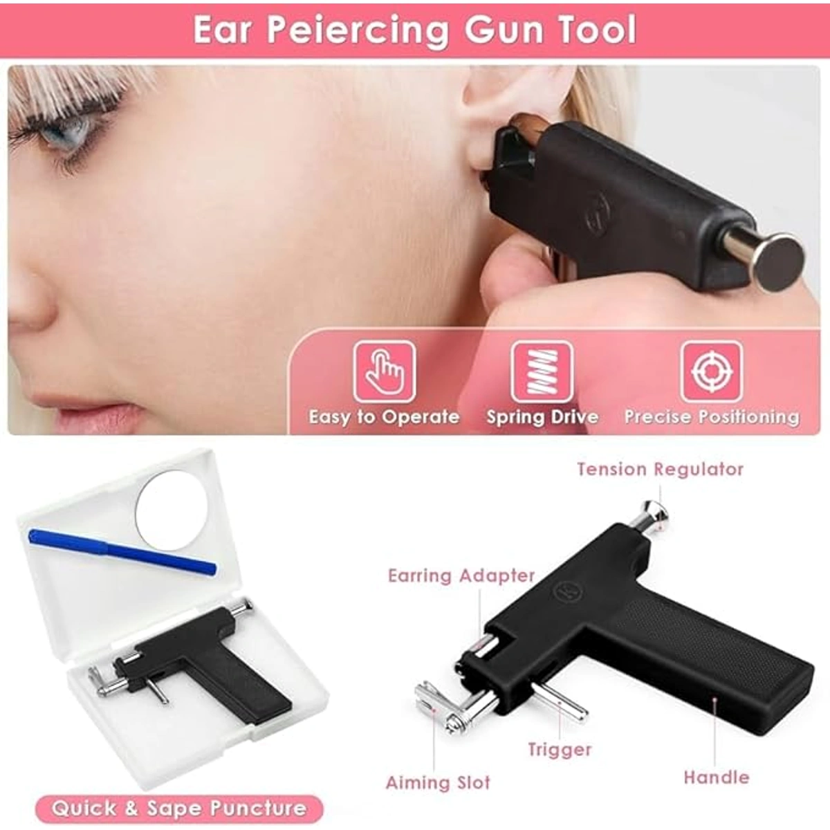 جهاز ثقب الأذن - ازرق