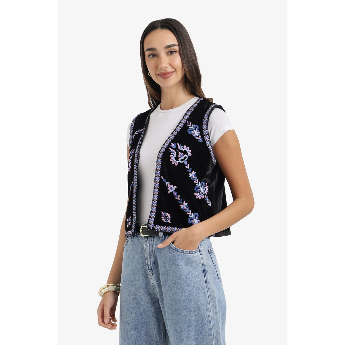 فيست قطيفة مطرز من كارينا 58606