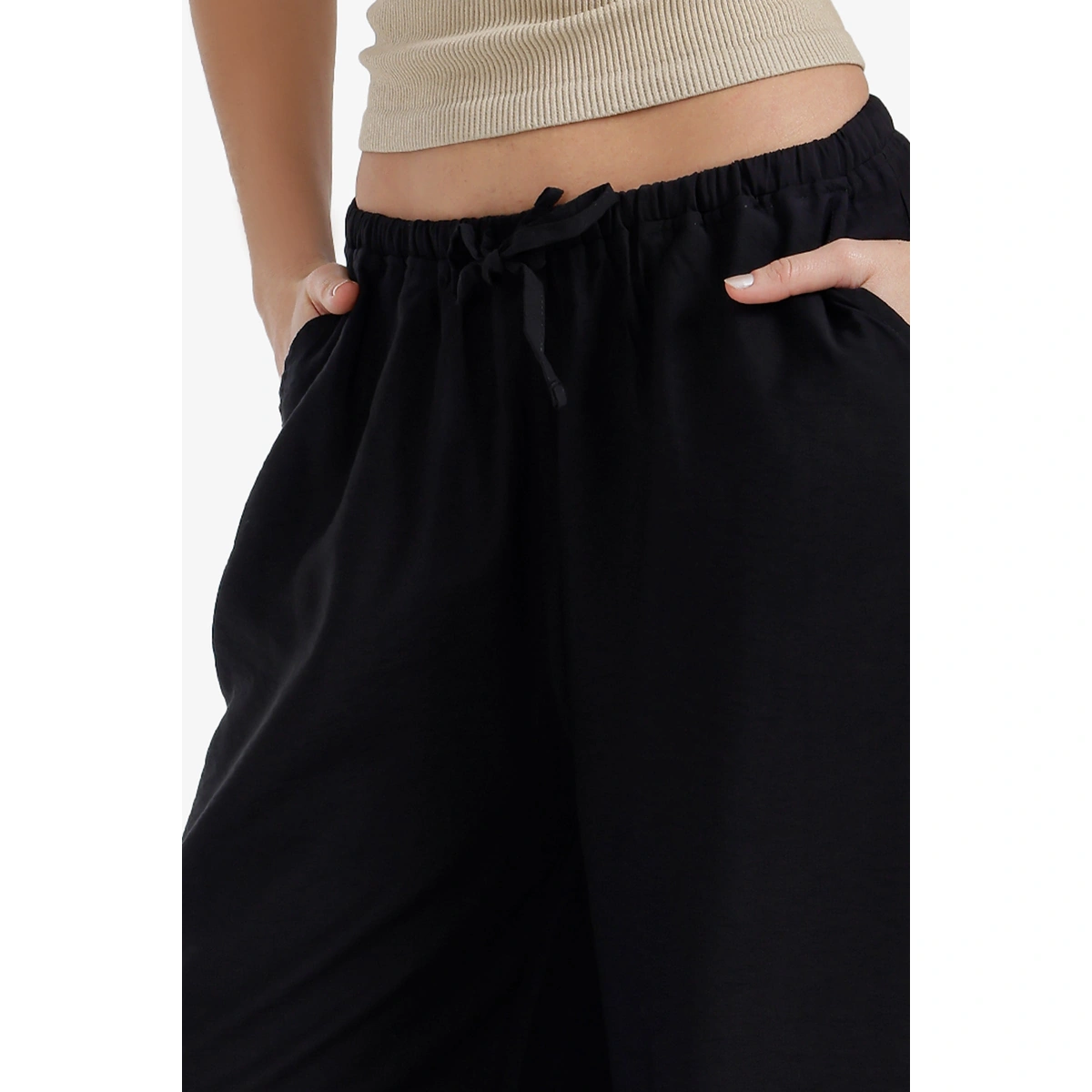 بنطلون بقدم بالوني برباط من كارينا - 58688