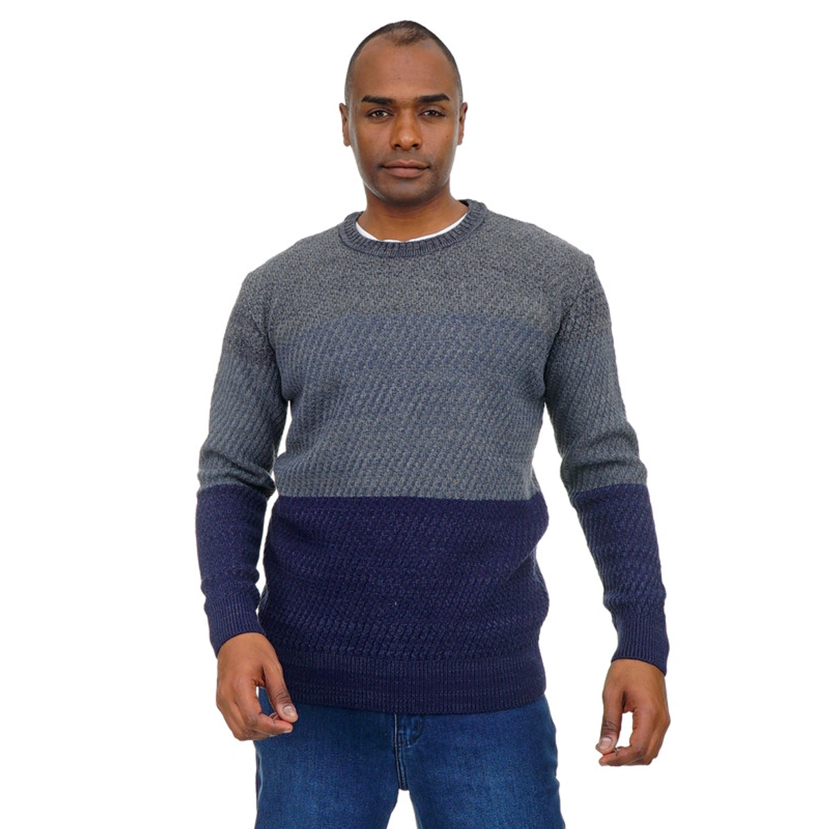 بلوفر صوف رجالي رقبة دائرية - 108020027