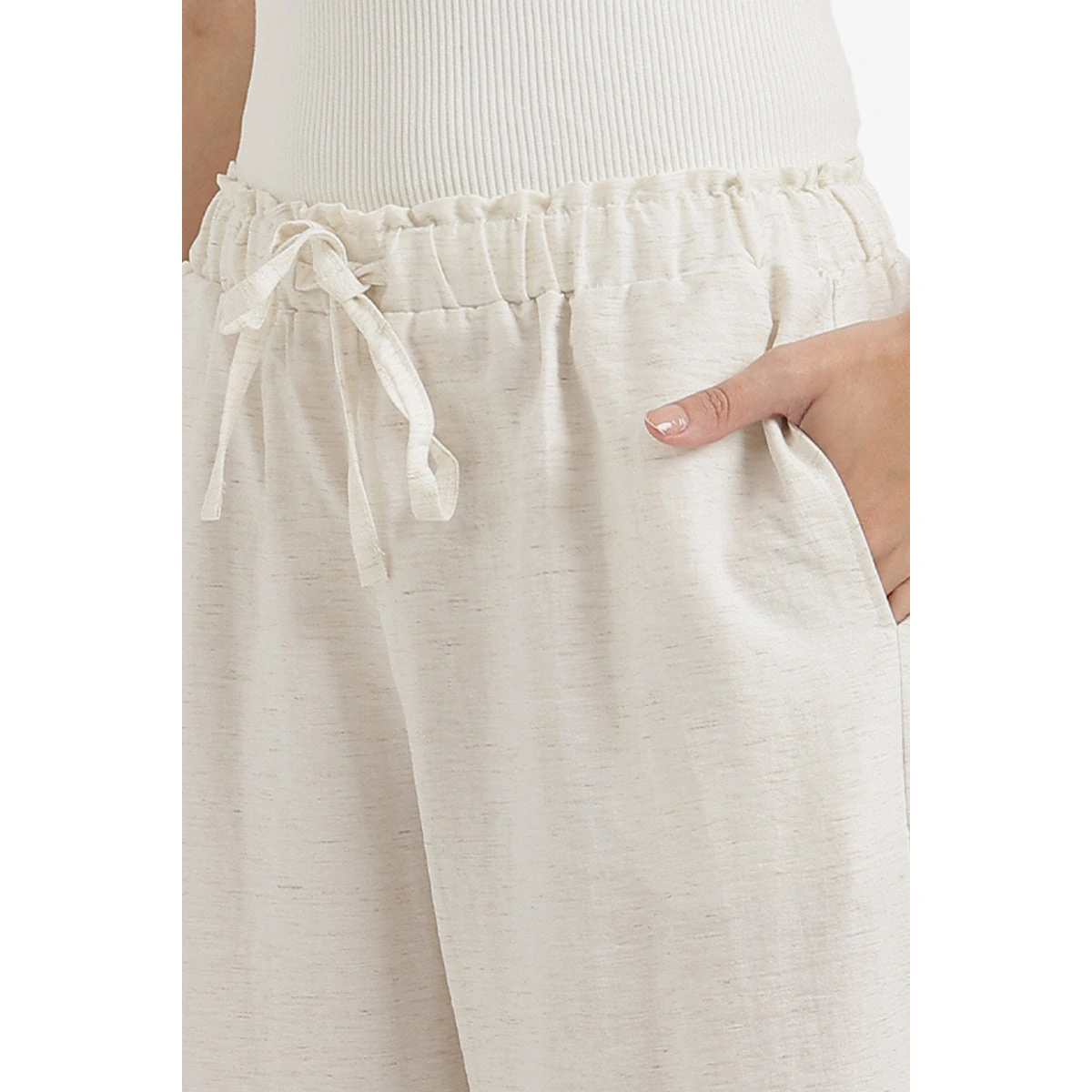 بنطلون واسع برباط خصر من كارينا 58684