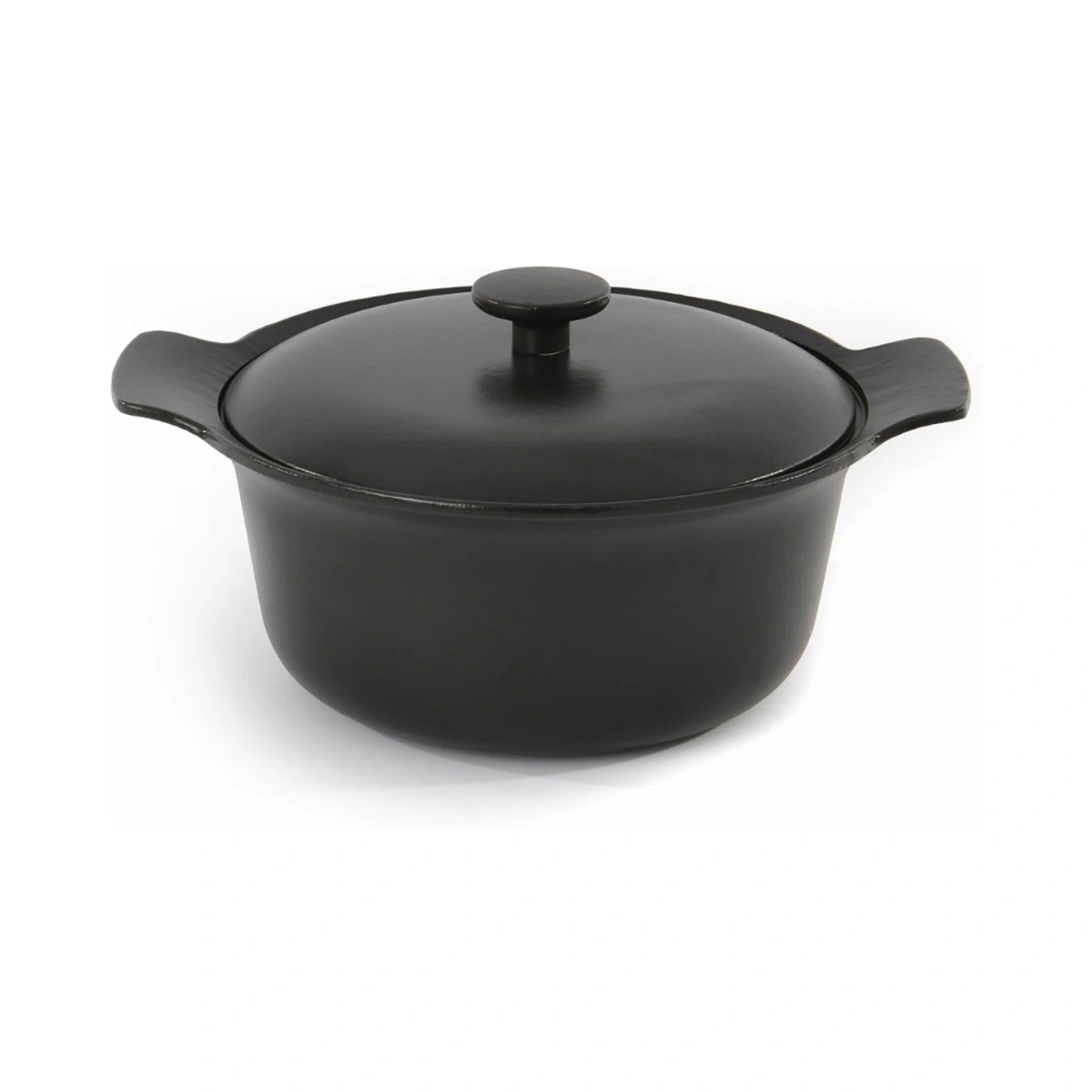 بيرغوف حلة حديد زهر بغطاء - 24 سم - أسود