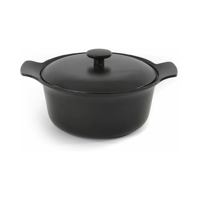 بيرغوف حلة حديد زهر بغطاء - 24 سم - أسود