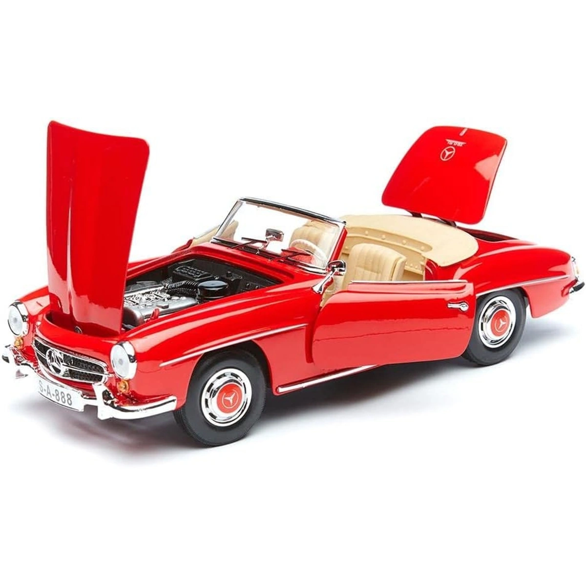 ミニカー Maisto Mercedes Benz 190 SL 1:18 Maisto Mercedes-Benz 190 SL 1955 Red 1/18 Scale
