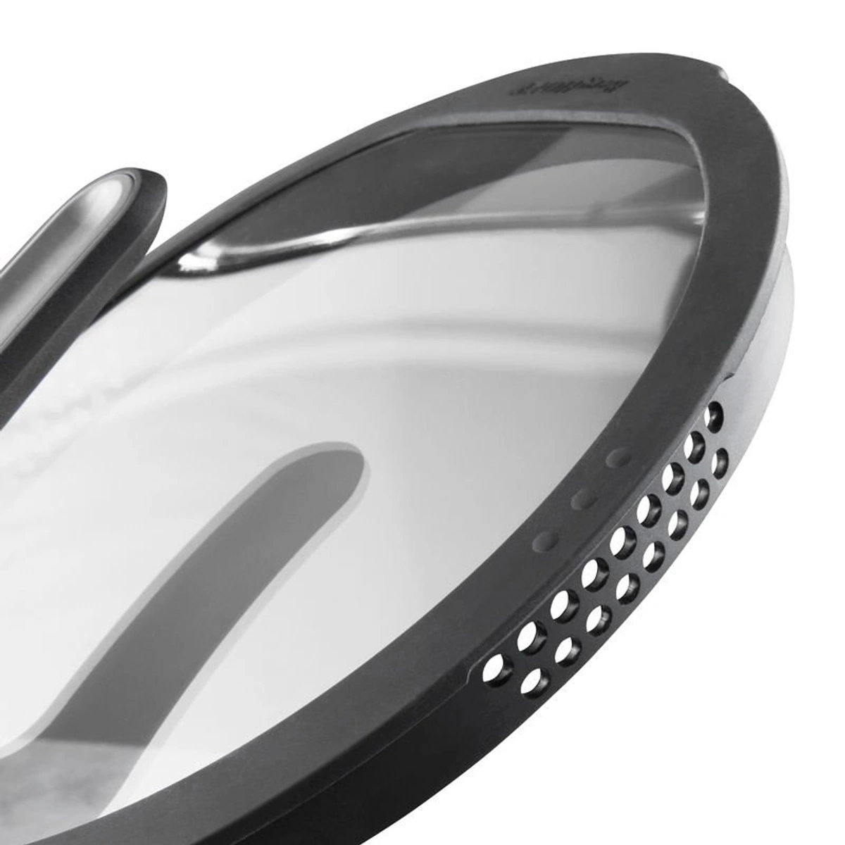 بيرغوف حلة بغطاء خزفي ومقبضين - 24 سم - رمادي غامق