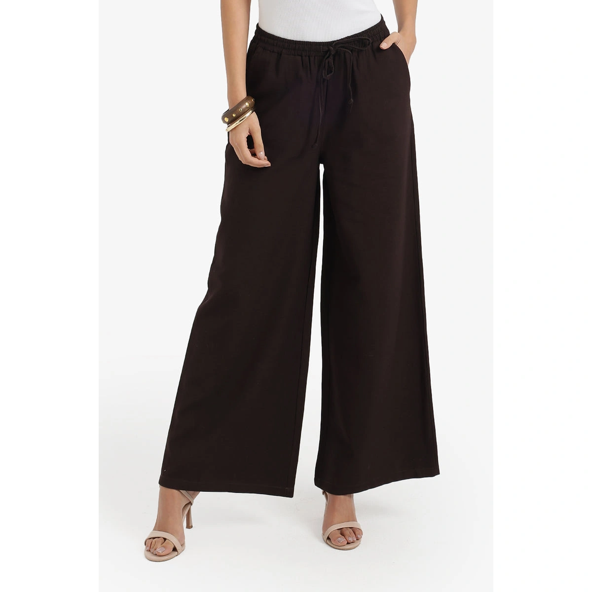 بنطلون واسع بتفصيلة متباينة من كارينا 58703