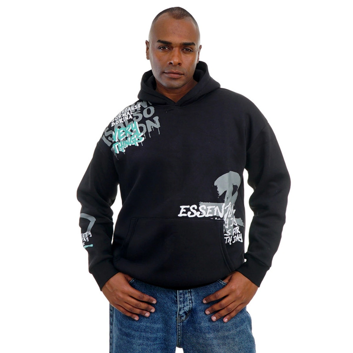 سويت شيرت مطبوع رجالي - 107030132