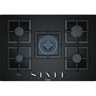 بوش بوتجاز مسطح غاز بلت إن - 5 شعلة - 75 سم - أسود - PPQ7A6B20