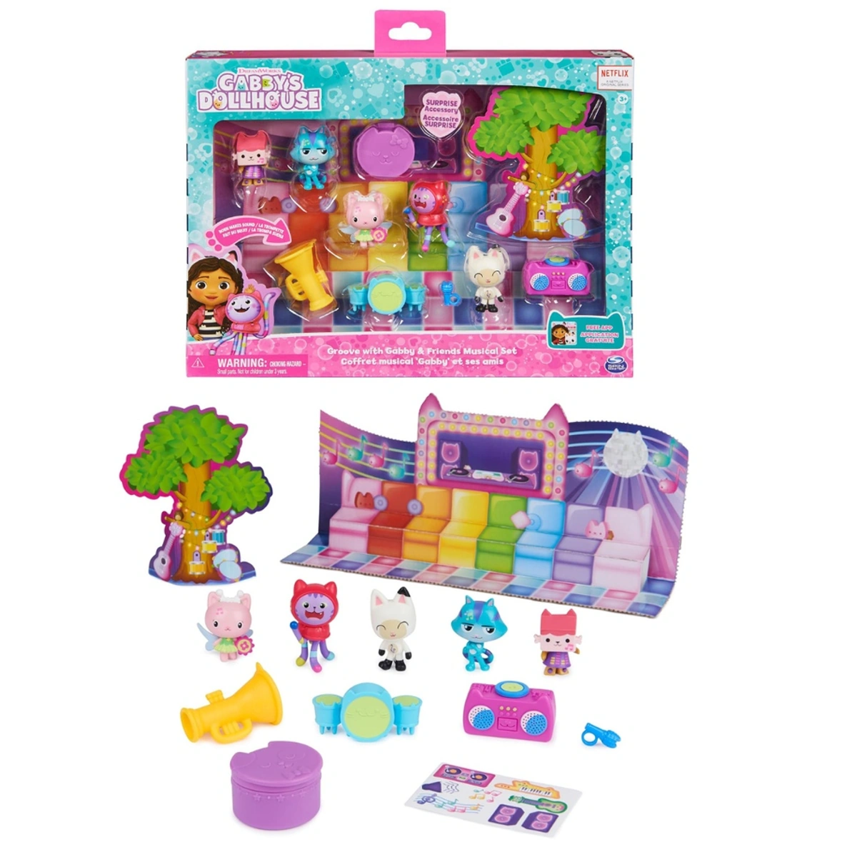 パーツ gabi Gabby's Dollhouse Musical Figures Spin Master - 14-Piece Set