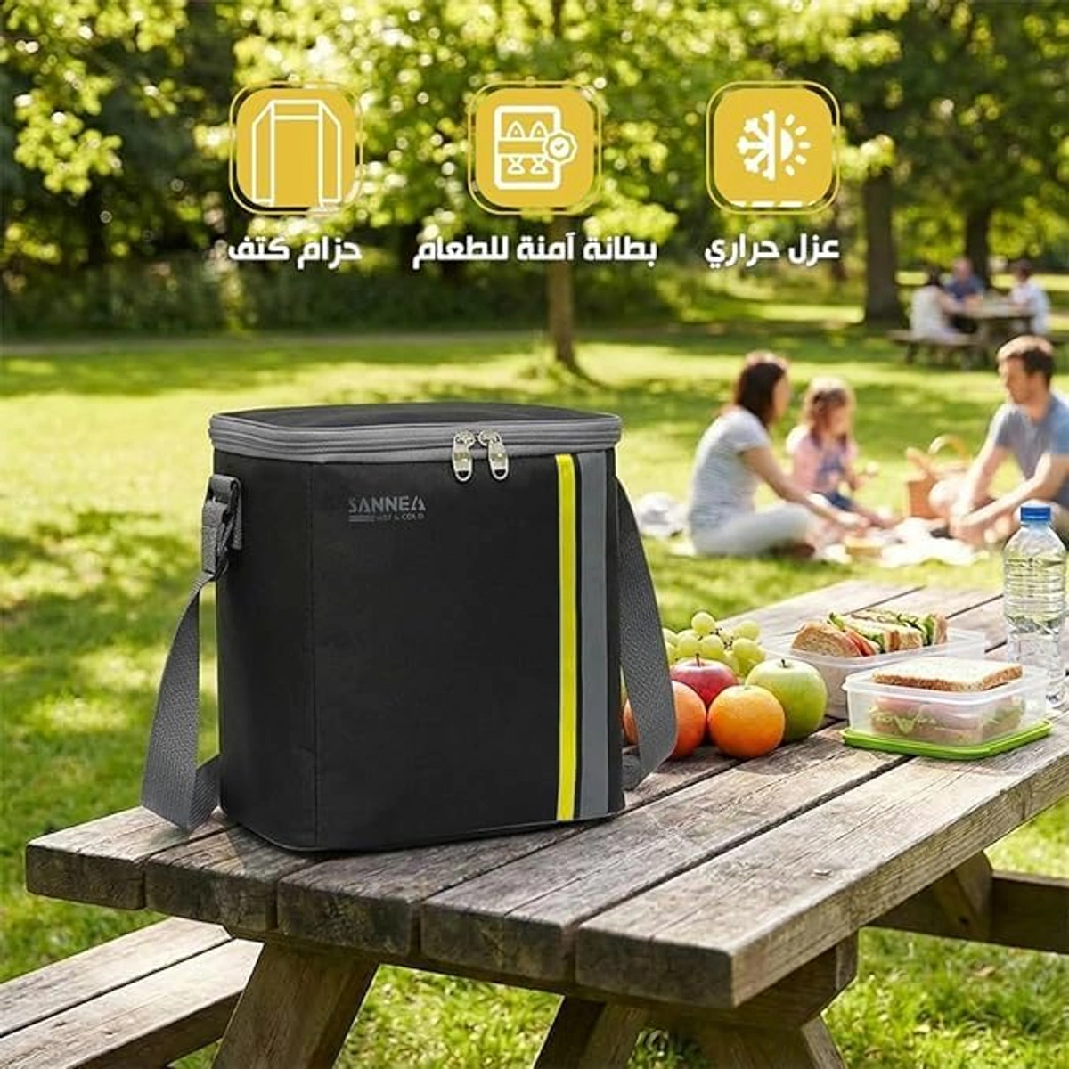 Lunch Bag Insulated 8 L Thermal Food Cooler Tote Waterproof