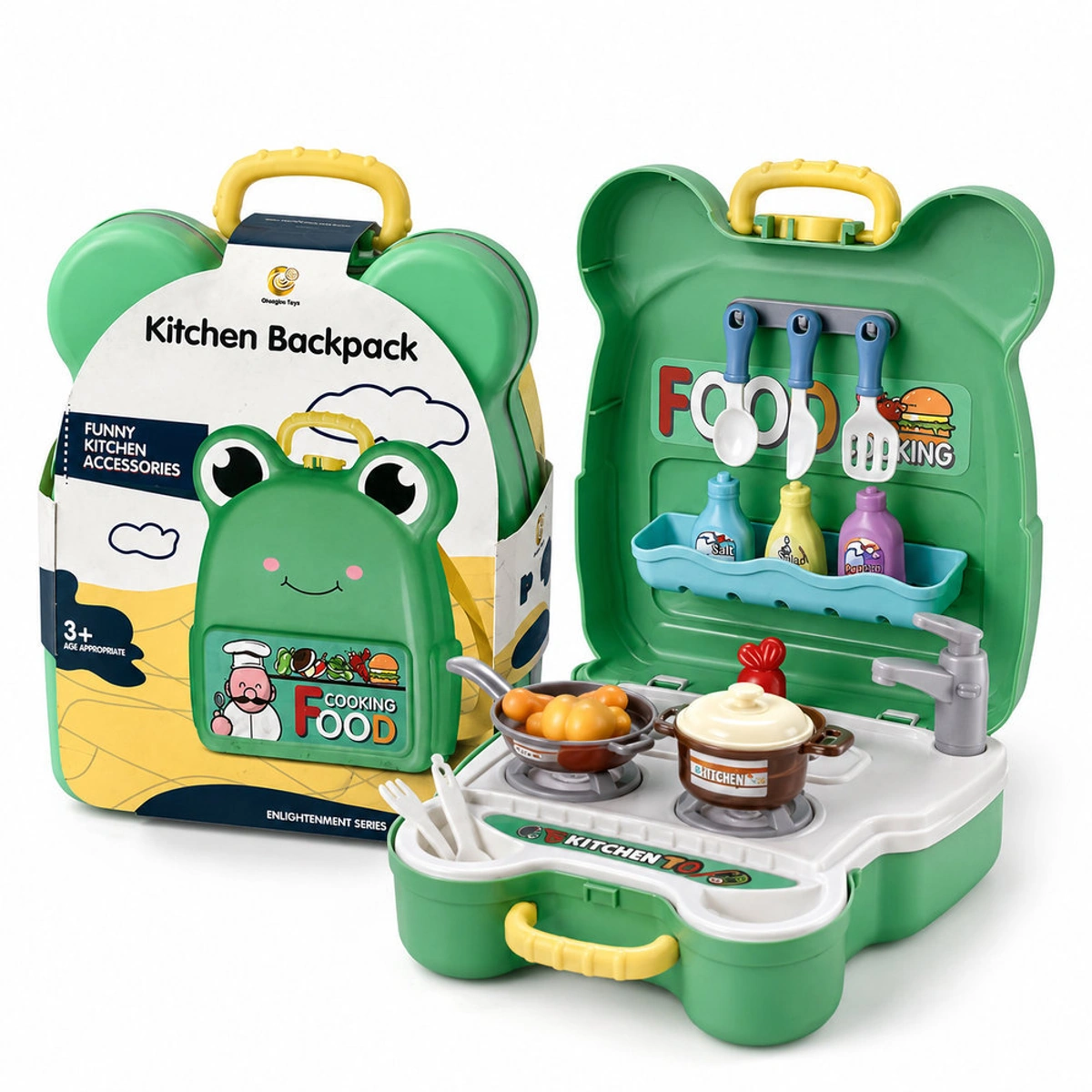 Kids Kitchen Backpack Toy - Cooking Tools Set