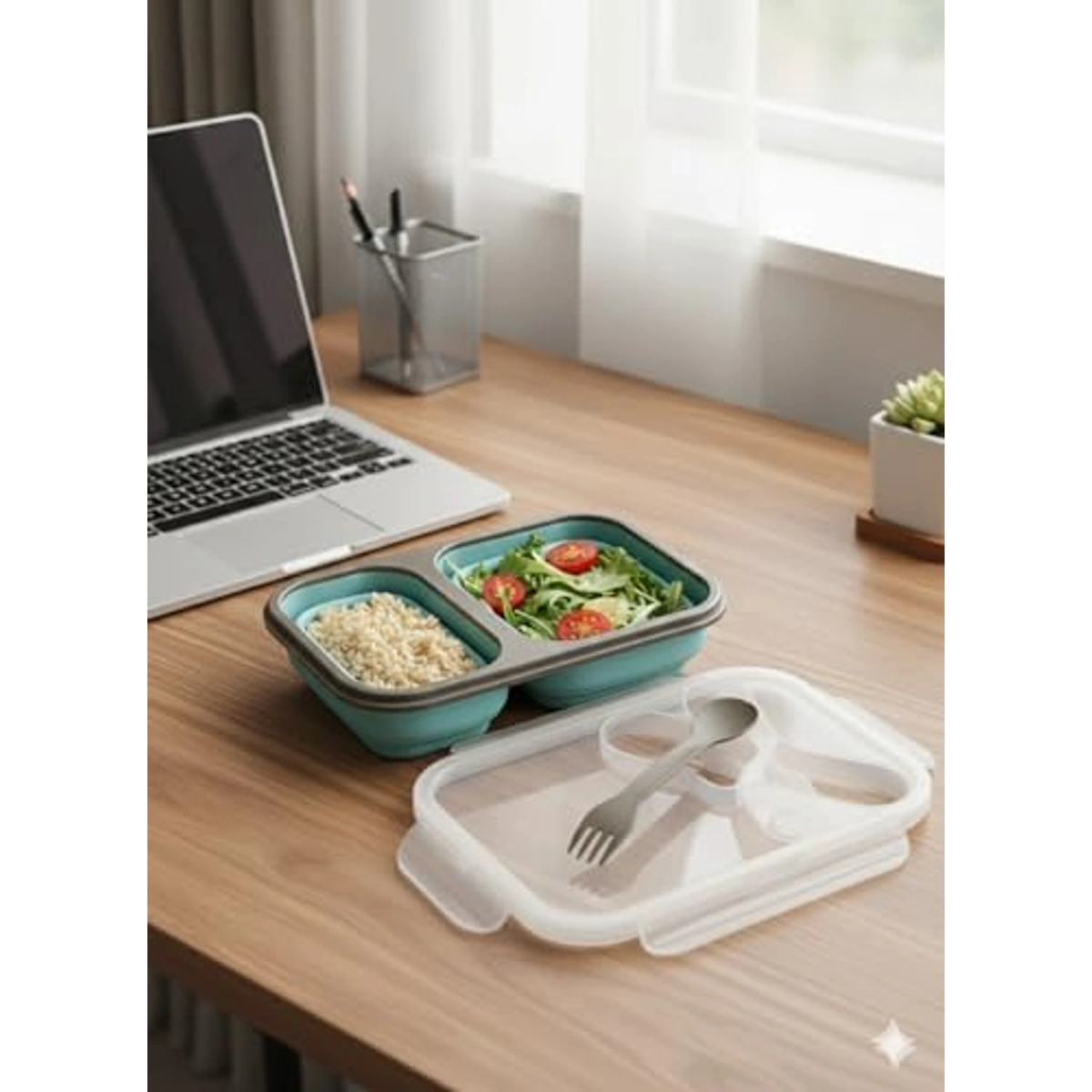 لانش بوكس سيليكون قابل للطي - 800 مل