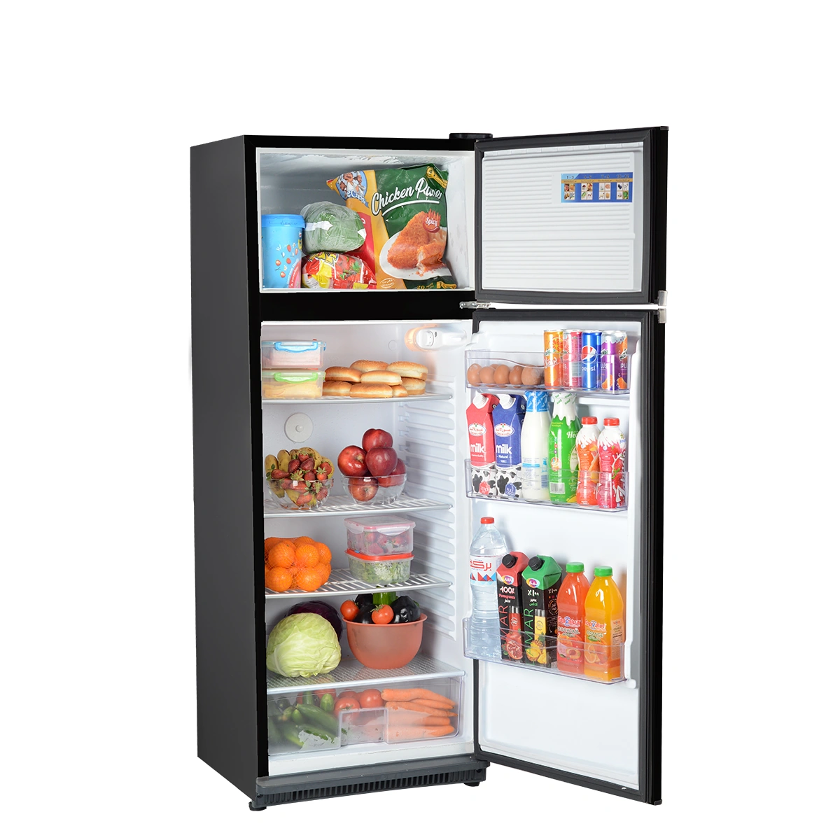 بنجوين ثلاجة ديفروست 2 باب - 11 قدم - 303 لتر - اسود - FG330