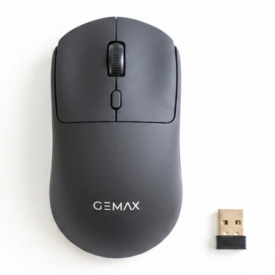 جي ماكس ماوس لاسلكي شحن USB Type-C ومدى 10 أمتار - أسود - G-1900 - بدون ضمان