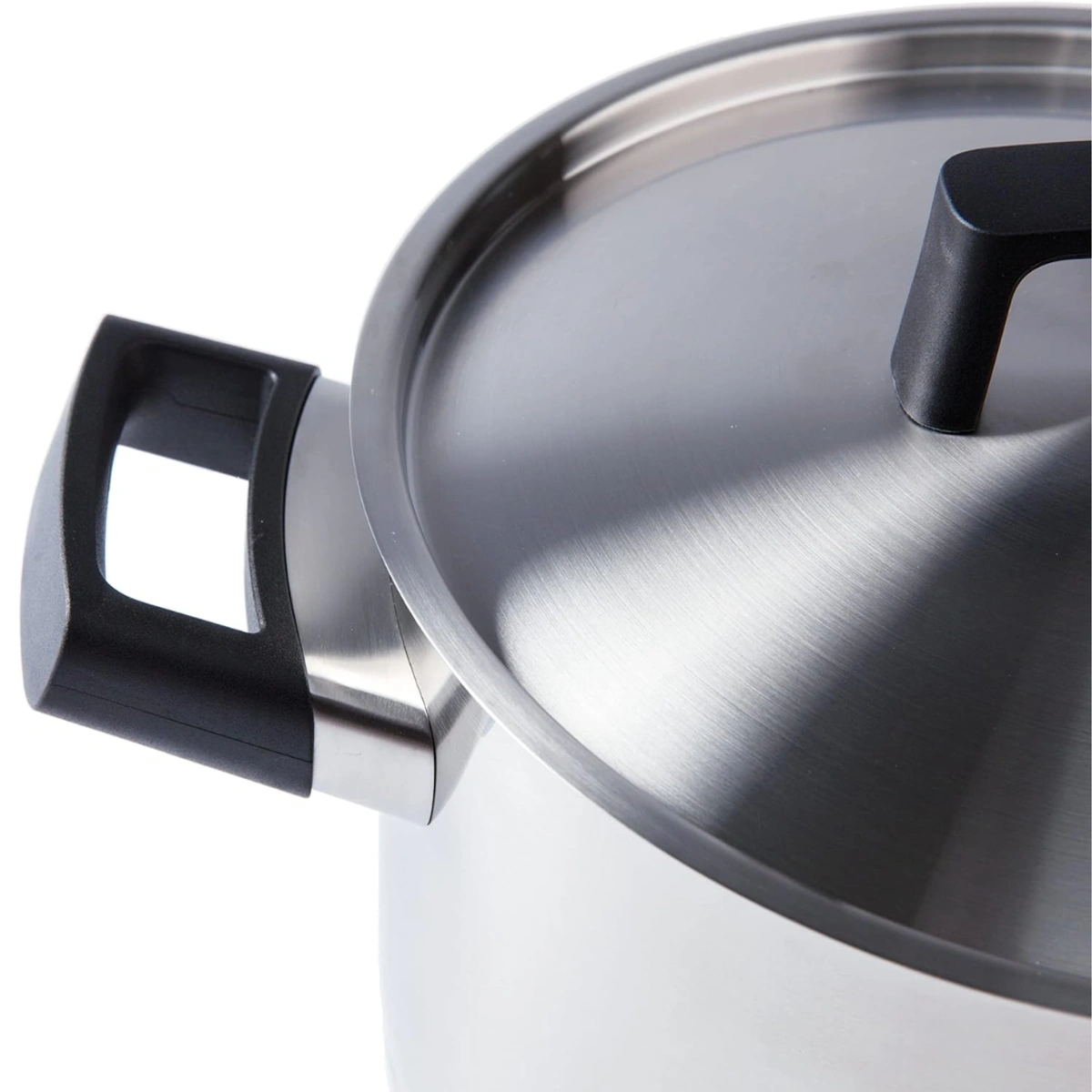 كسرولة ستانلس ستيل بغطاء من بيرغوف  - 24 سم - فضي