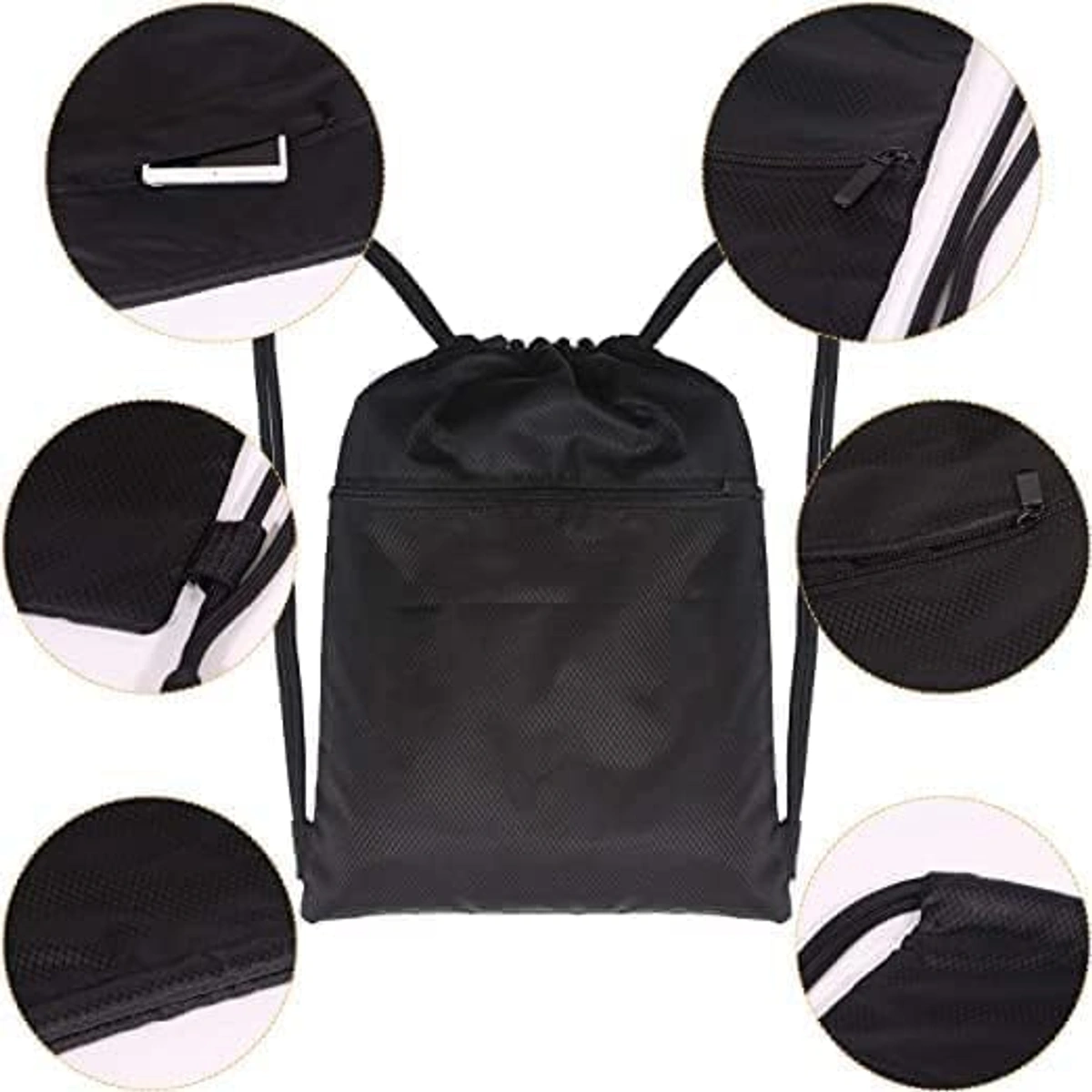 شنطة ظهر خفيفة للنادي - أسود/أحمر