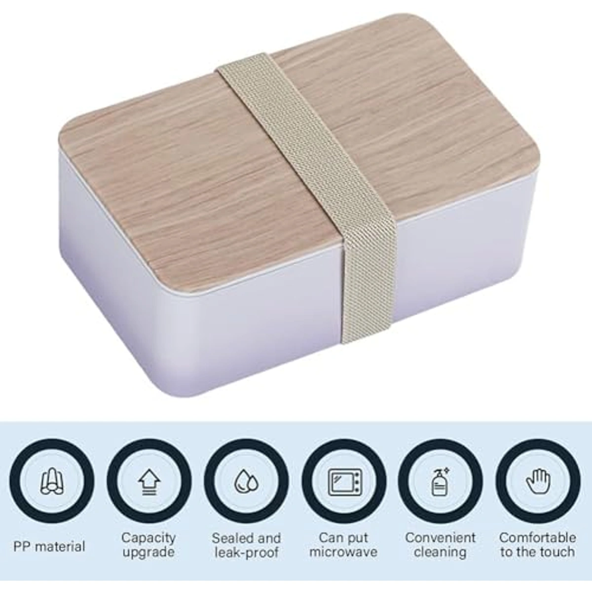 لانش بوكس طراز ياباني مانعة للتسرب - 1000 مل