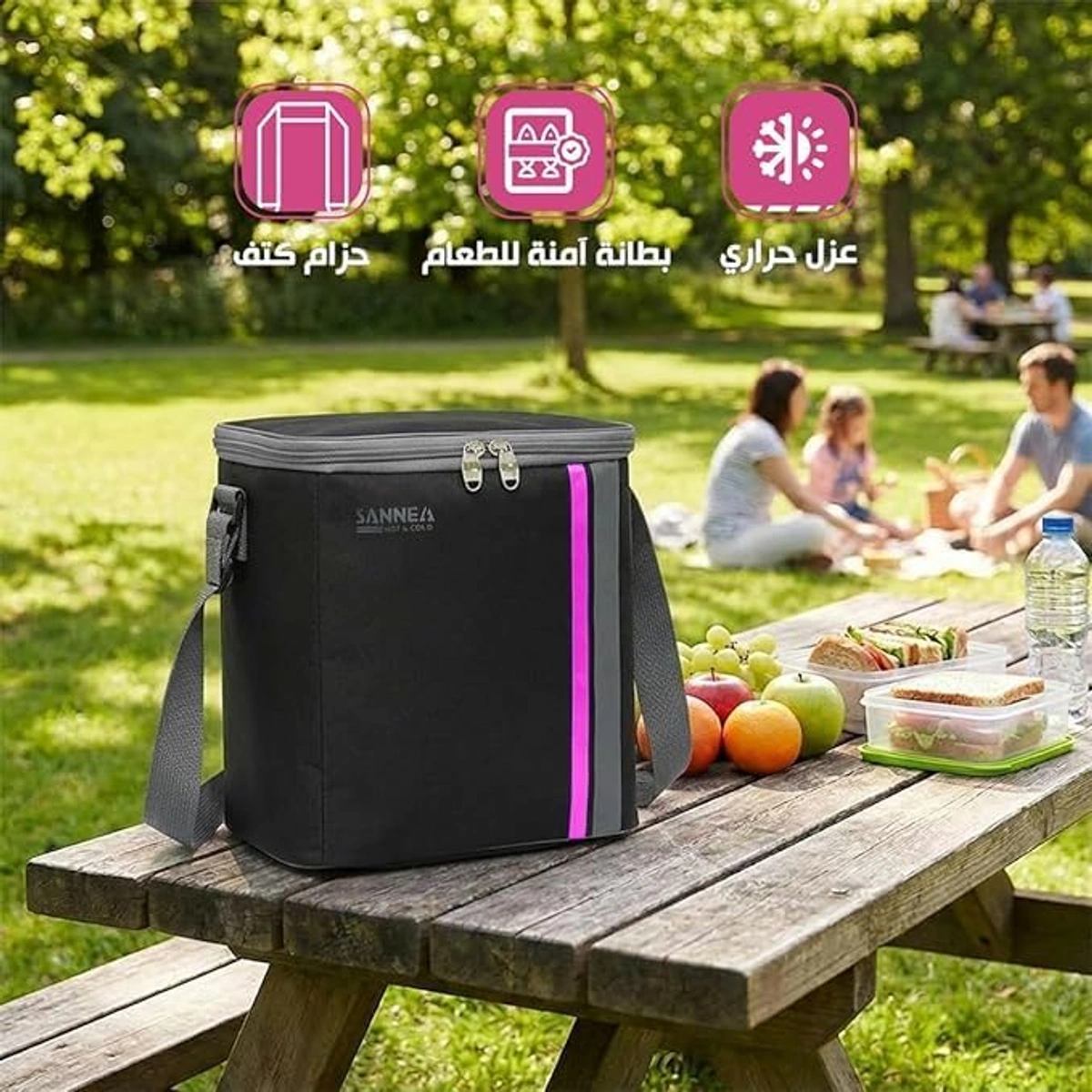 Lunch Bag Insulated 8 L Thermal Food Cooler Tote Waterproof