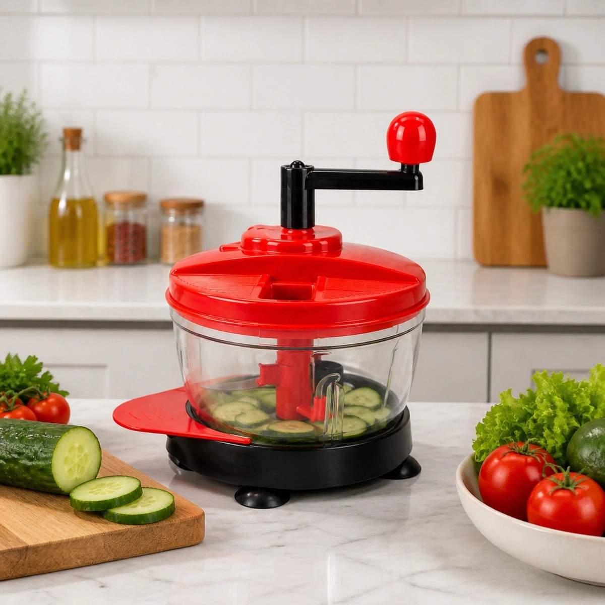 Multi-purpose Manual Chopper & Mincer with Rotary Handle - A1-471