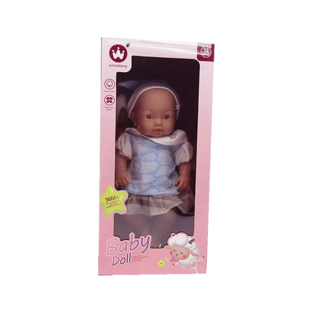 Baby Doll 12-Inch Cloth Doll - Pure Cotton - 6337