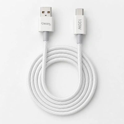 جرين كابل شحن سريع فائق C236 USB-A إلى Type-C مغطى بقماش