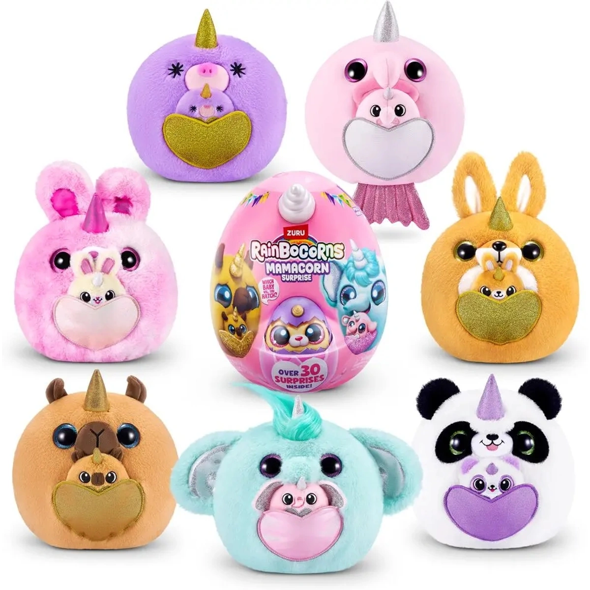 Zuru Rainbocorns Mamacorn Surprise Plush Dolls with Babies