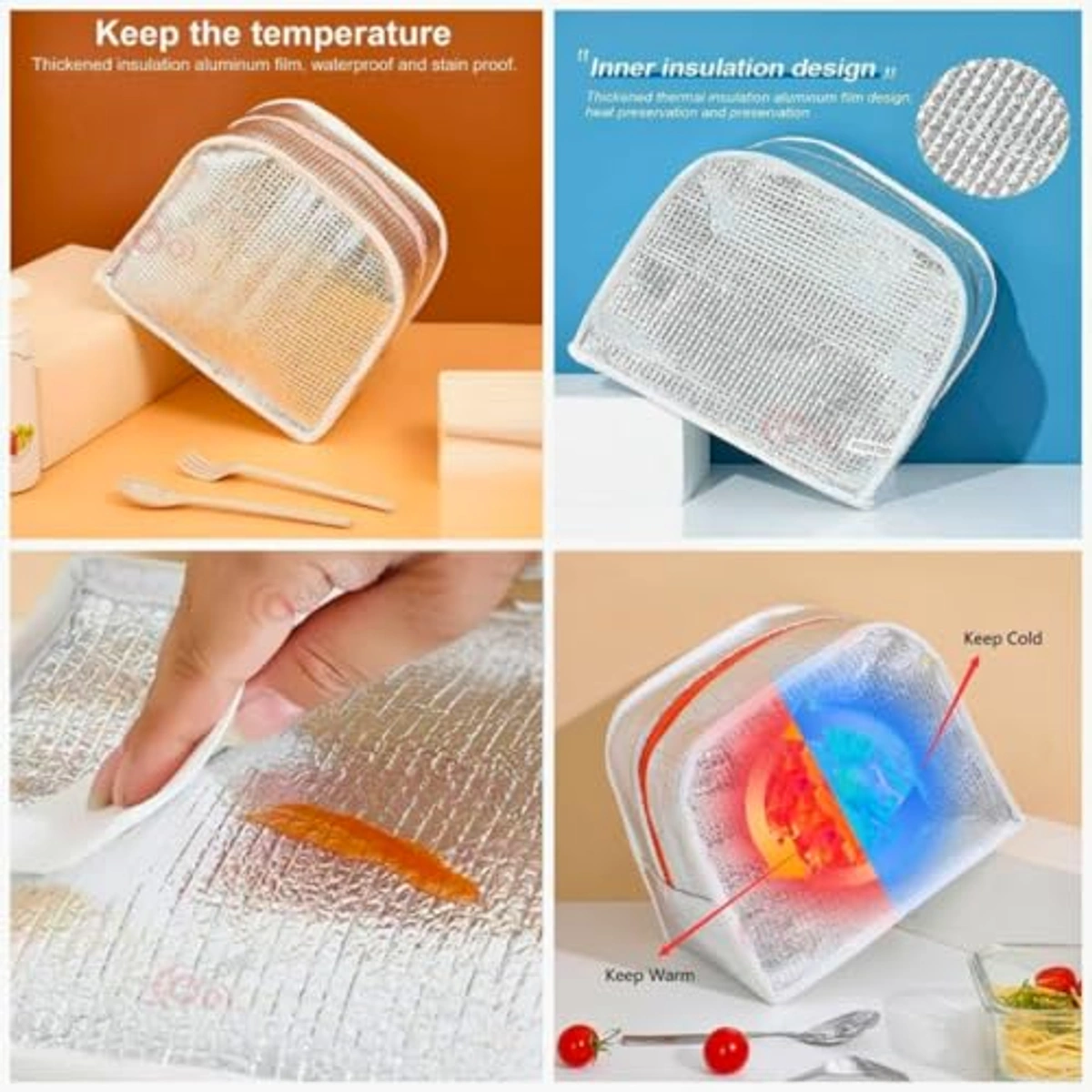 لانش باج حرارية - أحمر - 22×19×11 سم