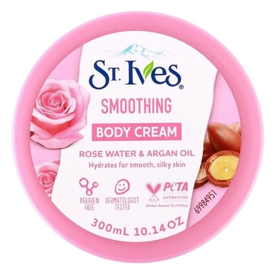 كريم جسم ماء الورد وزيت الأرجان - 300 مل