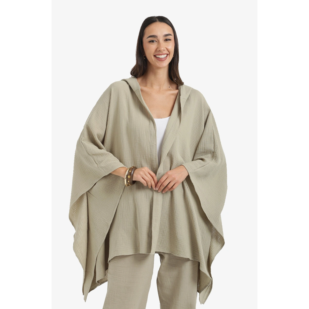 كارديجان لاونج حريمي قطن بغطاء رأس من كارينا 58702