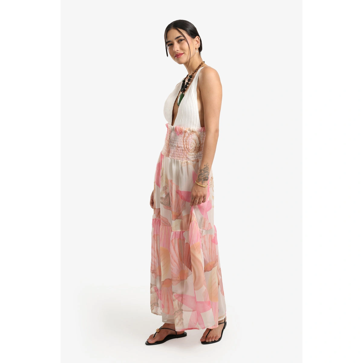 جيبة شاطئ بطبعة أصداف من كارينا 57717