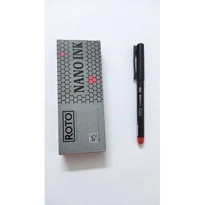 Roto Nano Ink أقلام حبر جاف 0.7 مم - أحمر - 10 قطع
