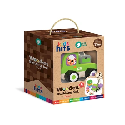 شاحنة Kids Hits الرافعة مع بلوكات الخشبية