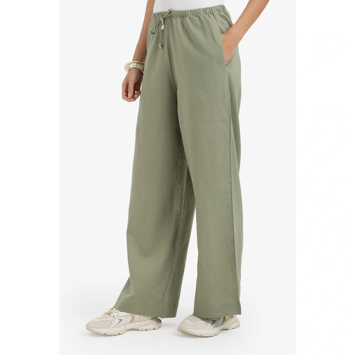 بنطلون لاونج واسع حريمي بولي أميد من كارينا 58705