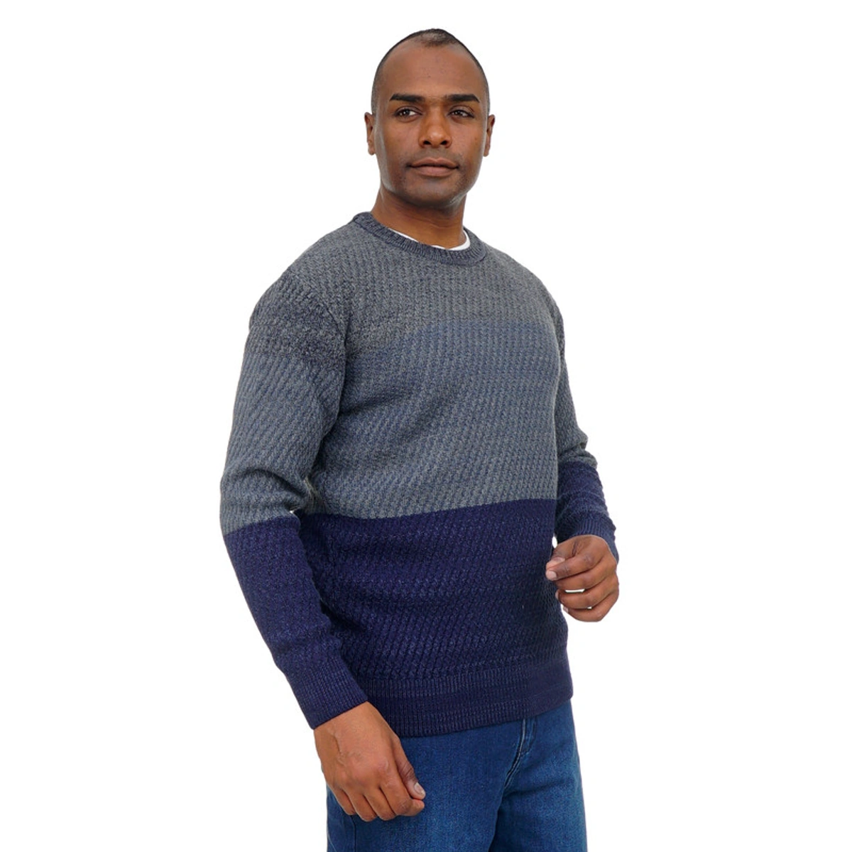 بلوفر صوف رجالي رقبة دائرية - 108020027