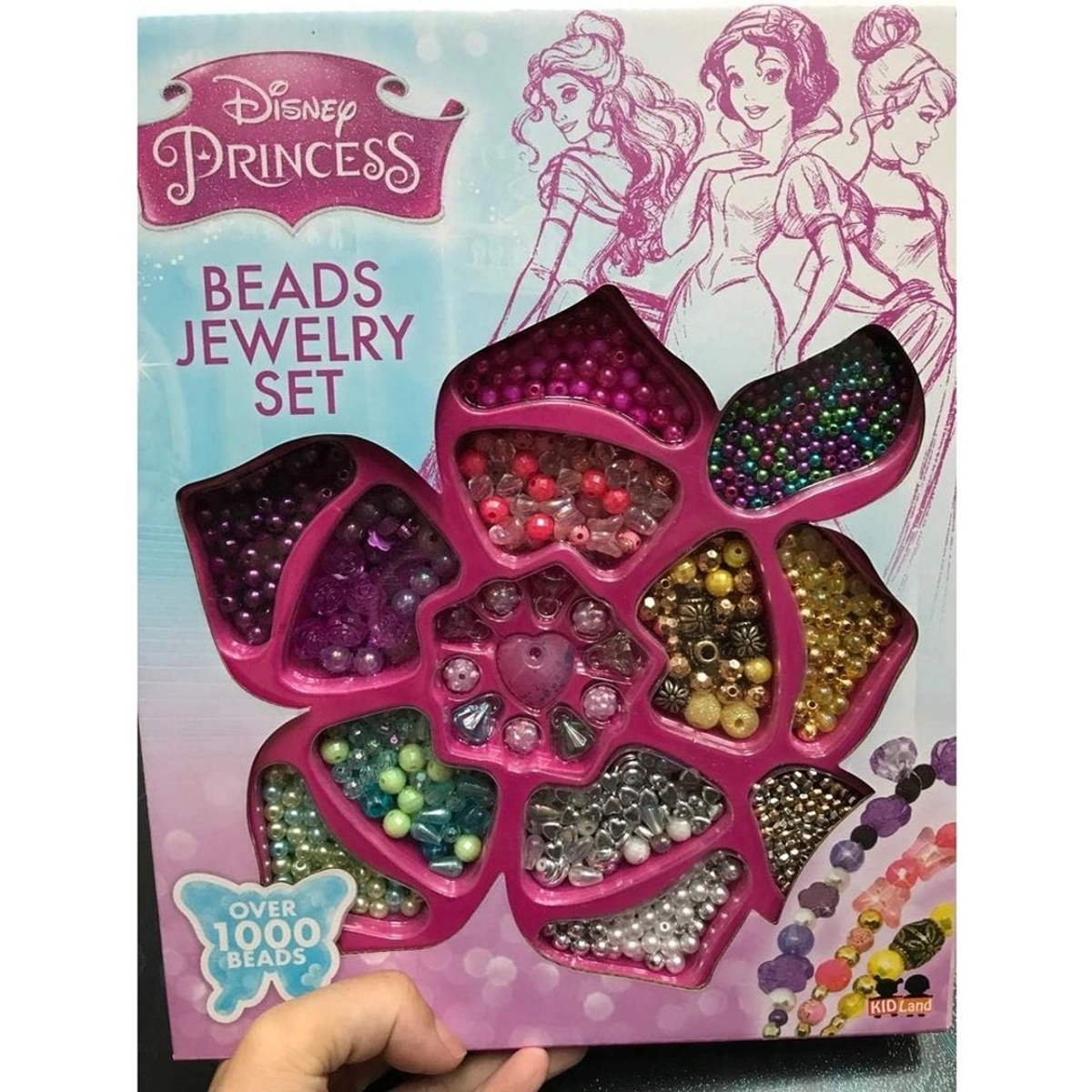 Princess Bead Jewelry Set KD-10818 with 1000+ Beads for Girls