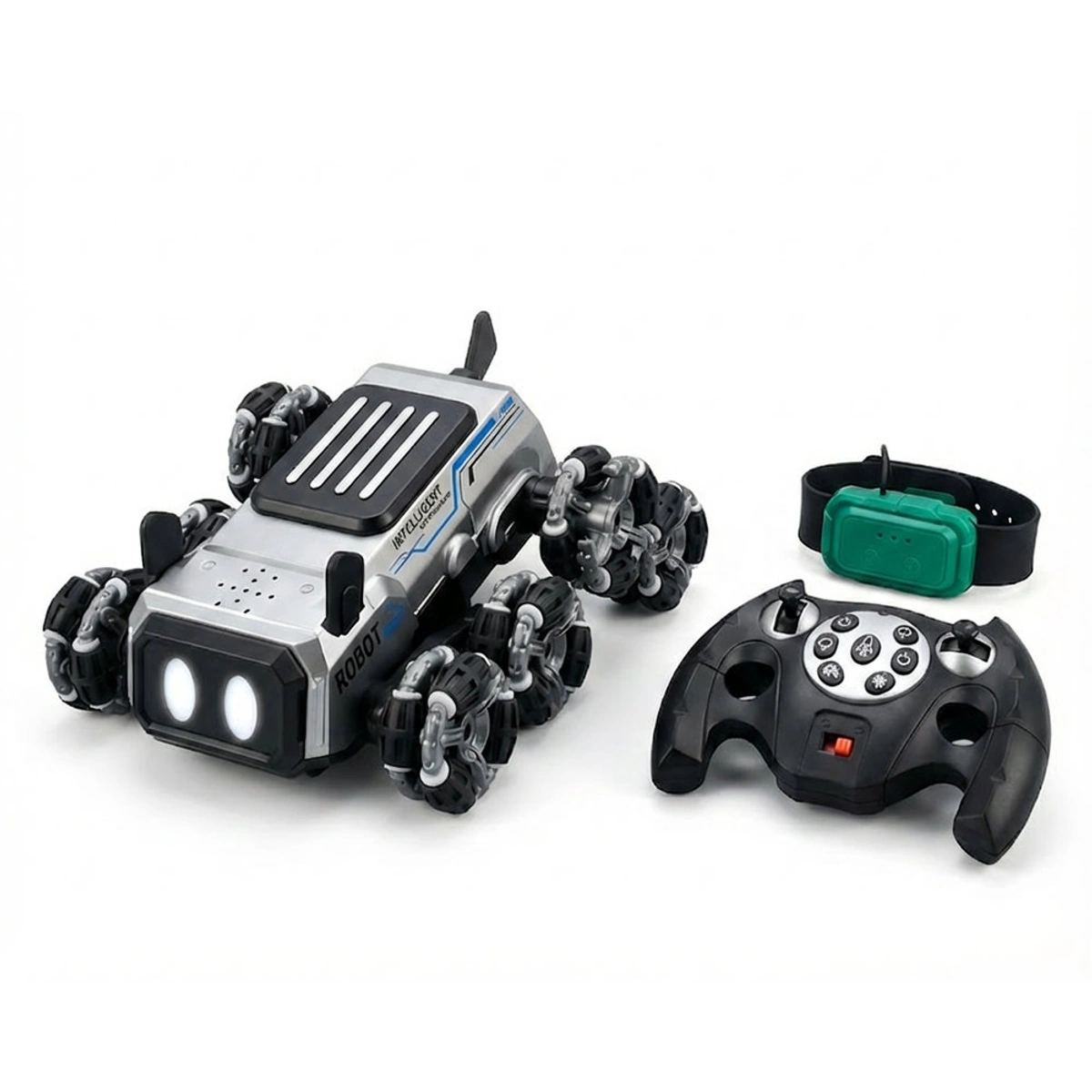 Smart Stunt Robot Dog 8-Wheel with Remote Control