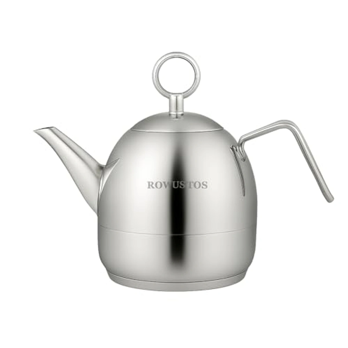 براد شاي ستانليس ستيل بغطاء - 2 لتر - فضي