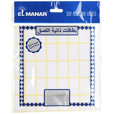 المنار ستيكر لاصق أبيض 18×30 سم