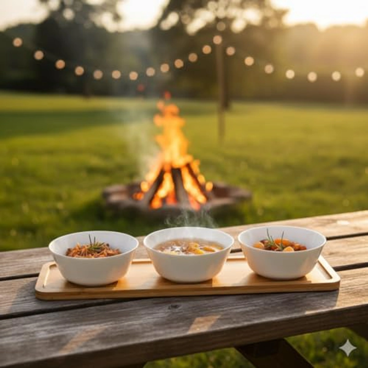 طقم بولات صغيرة بورسلين - 4 قطع - أبيض