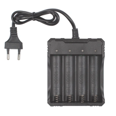 JB-212 شاحن بطاريات مع 4 بطاريات