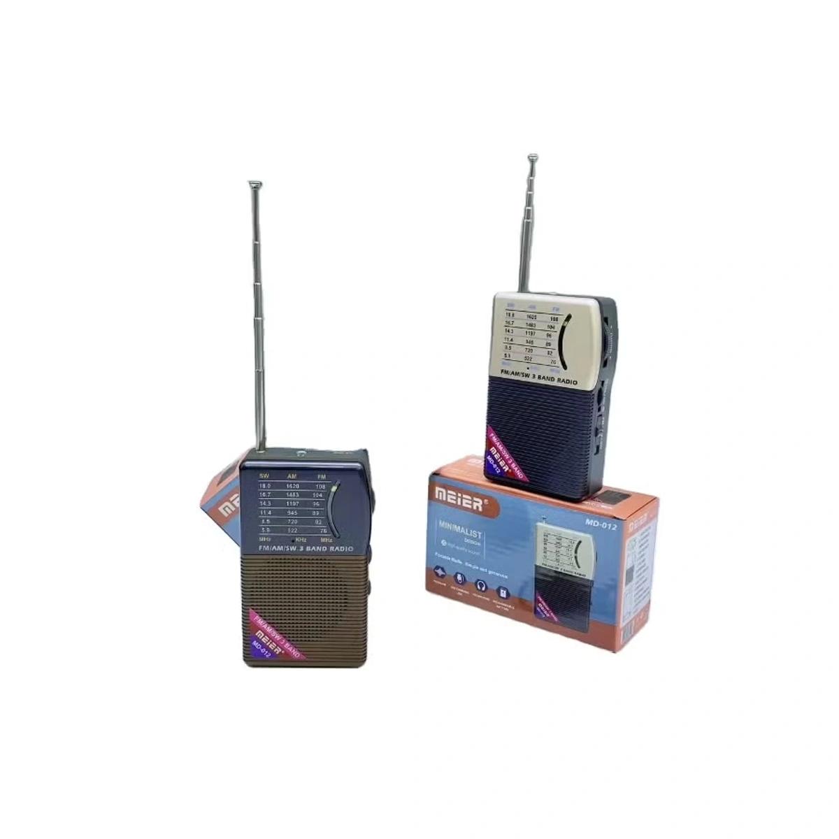 راديو لاسلكي ميني كلاسيكي من ماير - أسود - MD-012